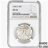 Image 1 : 1942-S Walking Liberty Half Dollar NGC MS66
