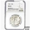 Image 1 : 1941 Walking Liberty Half Dollar NGC MS63