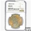 Image 1 : 1882-CC Morgan Silver Dollar NGC MS65+