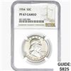 Image 1 : 1954 Franklin Half Dollar NGC PF67 Cameo