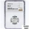 Image 1 : 1943-D Wheat Cent NGC MS67