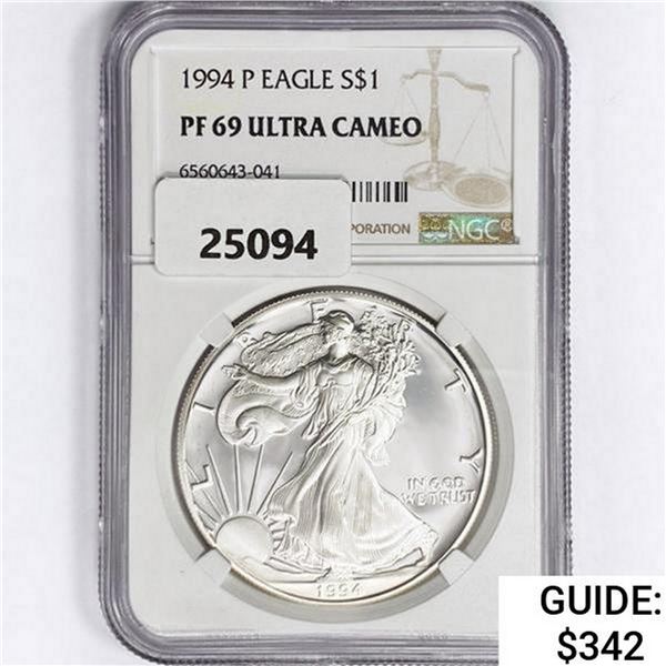 1994-P American Silver Eagle NGC PF69 UC