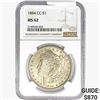 Image 1 : 1884-CC Morgan Silver Dollar NGC MS62