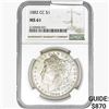 Image 1 : 1882-CC Morgan Silver Dollar NGC MS61