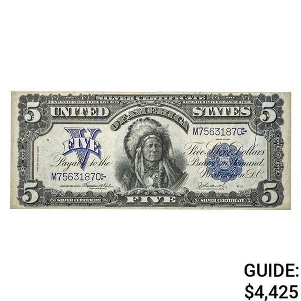 1899 $5 "CHIEF" SILVER CERTIFICATE EXTREMELY FINE