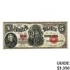 Image 1 : 1907 $5 "WOODCHOPPER" LEGAL TENDER NOTE AU