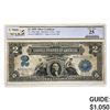 Image 1 : 1899 $2 "MINI PORTHOLE" SILVER CERT. PCGS VF-25