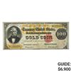 Image 1 : 1882 $100 "BENTON" GOLD CERTIFICATE VERY FINE+