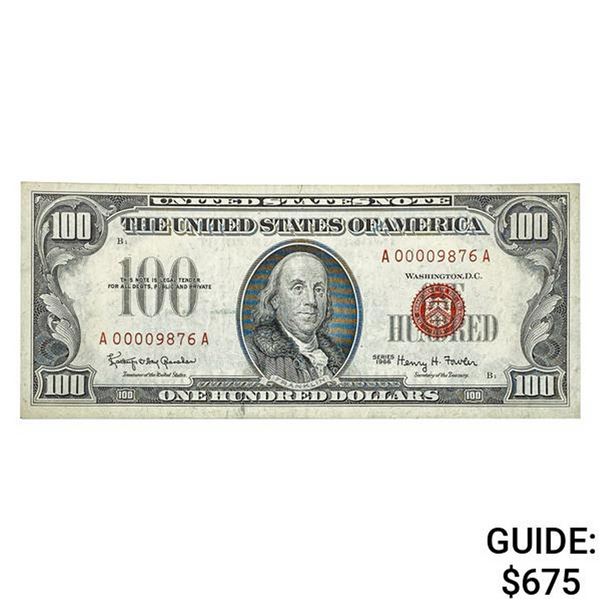 1966 $100 LEGAL TENDER UNITED STATES NOTE XF