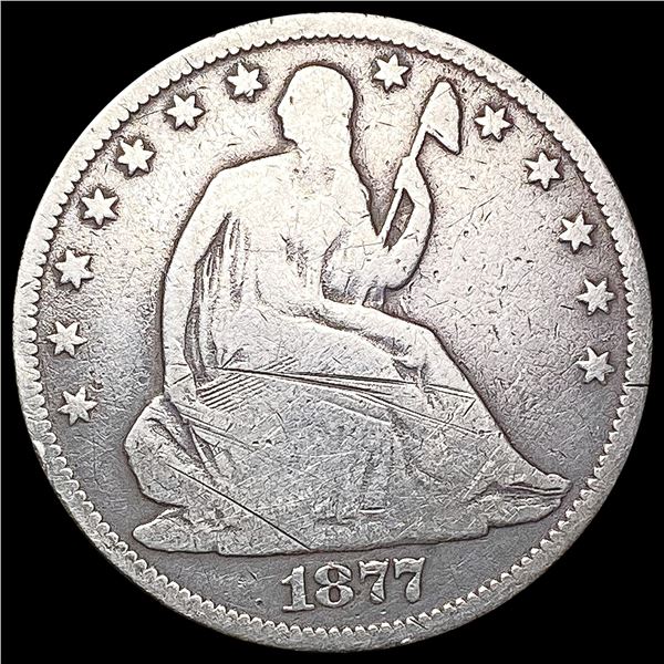 1877 Seated Liberty Half Dollar NICELY CIRCULATED