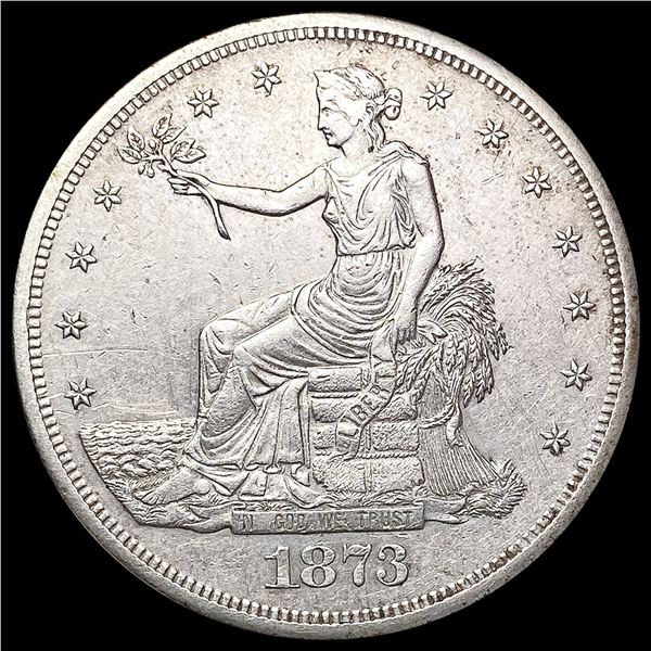 1873 Silver Trade Dollar CLOSELY UNCIRCULATED