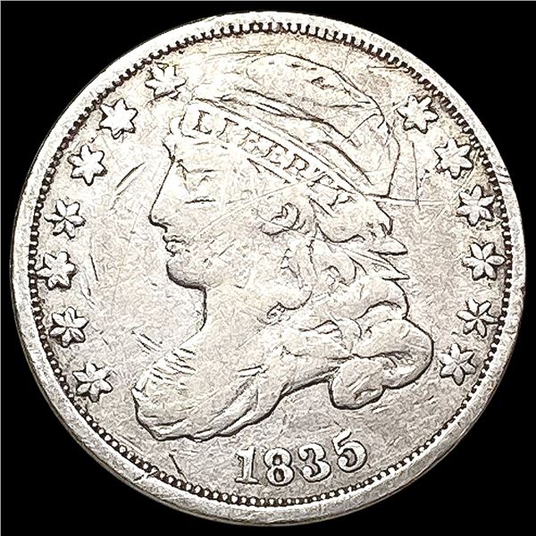 1835 Capped Bust Dime LIGHTLY CIRCULATED
