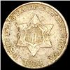 1853 Silver Three Cent LIGHTLY CIRCULATED
