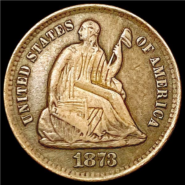 1873-S Seated Liberty Half Dime LIGHTLY CIRCULATED