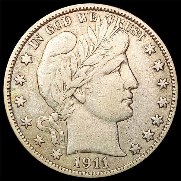 1911-S Barber Half Dollar CLOSELY UNCIRCULATED