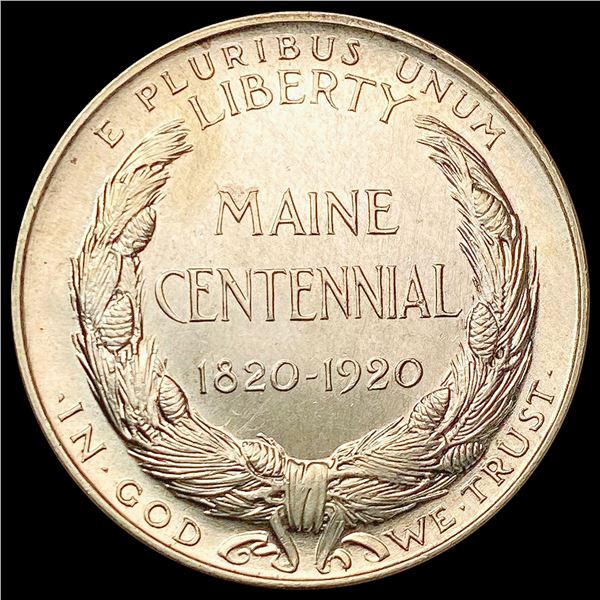 1920 Maine Half Dollar GEM BU