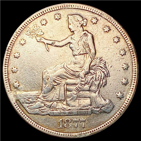 1877 Silver Trade Dollar CLOSELY UNCIRCULATED