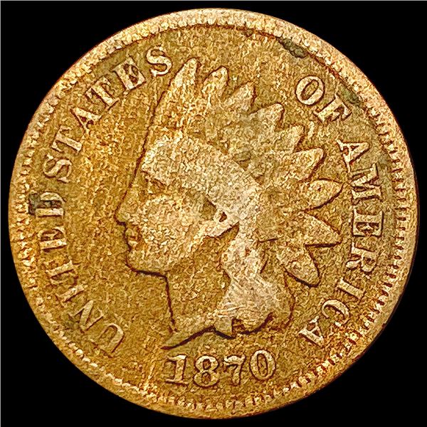 1870 Indian Head Cent LIGHTLY CIRCULATED