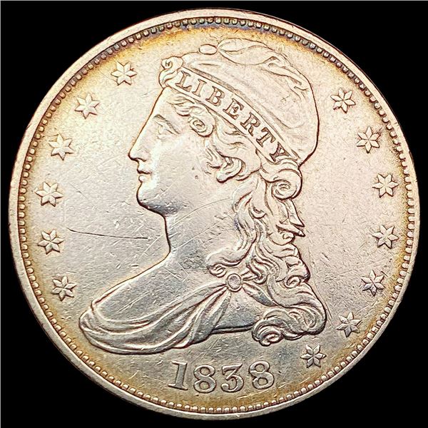 1838 Capped Bust Half Dollar CLOSELY UNCIRCULATED