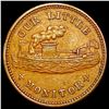 Image 1 : 1863 Civil War Token; Our Little Monitor NEARLY UNCIRCULATED