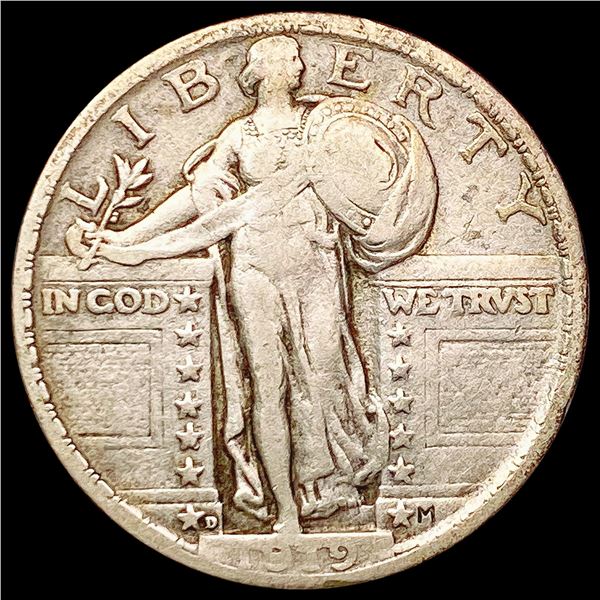 1919-D Standing Liberty Quarter LIGHTLY CIRCULATED