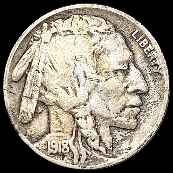 1918-D Buffalo Nickel LIGHTLY CIRCULATED