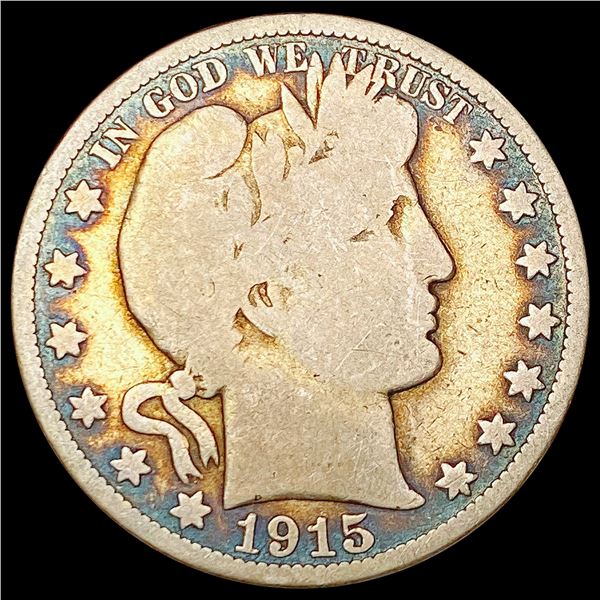 1915 Barber Half Dollar NICELY CIRCULATED