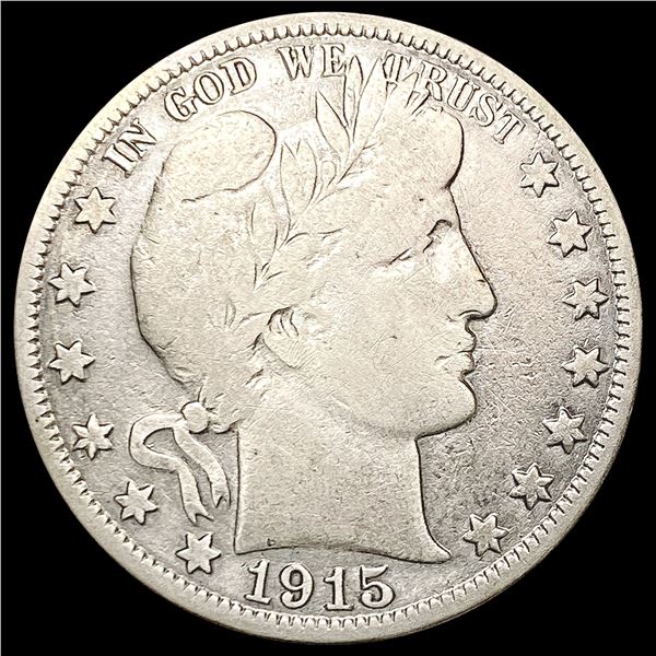 1915-D Barber Half Dollar NICELY CIRCULATED