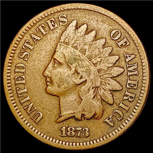 1873 Indian Head Cent LIGHTLY CIRCULATED