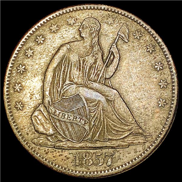 1857-O Seated Liberty Half Dollar CLOSELY UNCIRCULATED