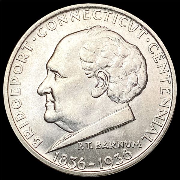 1936 Bridgeport Half Dollar GEM BU