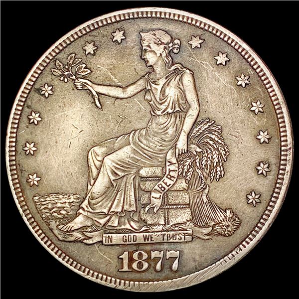 1877 Silver Trade Dollar CLOSELY UNCIRCULATED