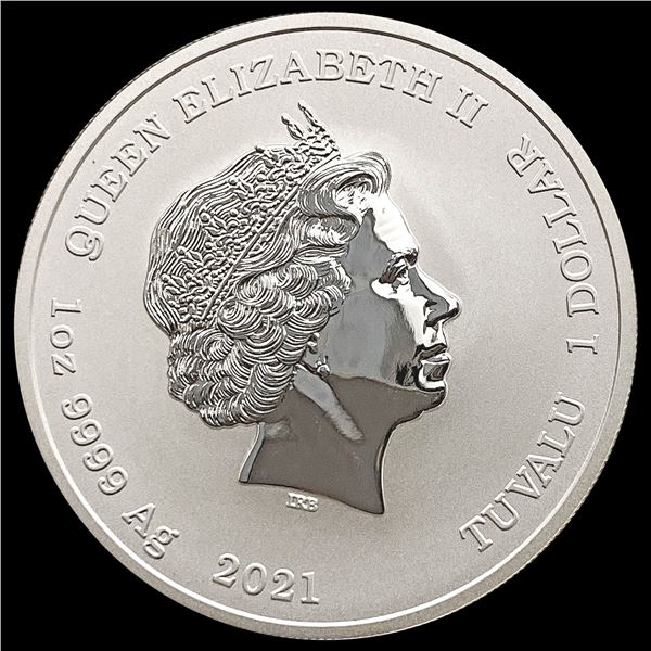 2021 Tuvalu Simpsons 1oz Silver Round; GEM PROOF
