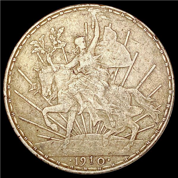 1910 Mexico Caballito Silver Peso LIGHTLY CIRCULATED