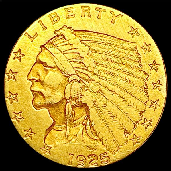 1925 $2.50 Gold Quarter Eagle CLOSELY UNCIRCULATED