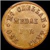 Image 2 : 1863 McClellan's One Cent Civil War Token NICELY CIRCULATED