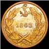 Image 2 : 1863 Civil War Token; Our Little Monitor CLOSELY UNCIRCULATED