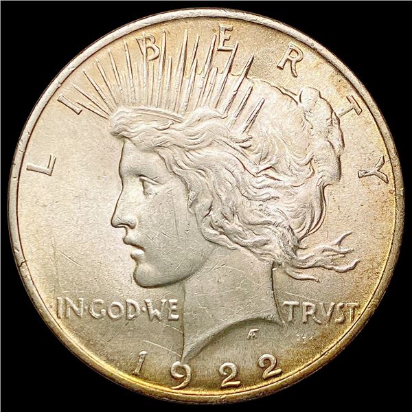1922 Toned Silver Peace Dollar UNCIRCULATED