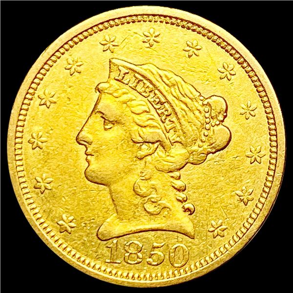 1850 $2.50 Gold Quarter Eagle NEARLY UNCIRCULATED