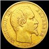 Image 1 : 1853-A France Gold 20 Francs 0.1867oz CLOSELY UNCIRCULATED
