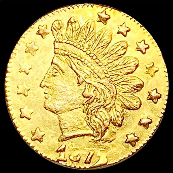1872/1 Indian Head California Gold Quarter UNCIRCULATED
