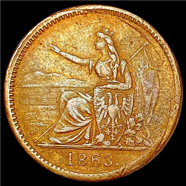 1863 CWT; Christopher Kare NY LIGHTLY CIRCULATED