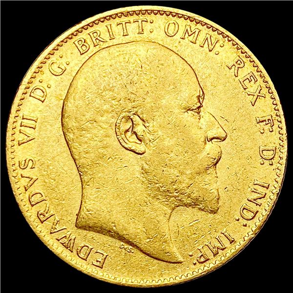 1909-S Australia Gold Sovereign 0.2355oz CLOSELY UNCIRCULATED