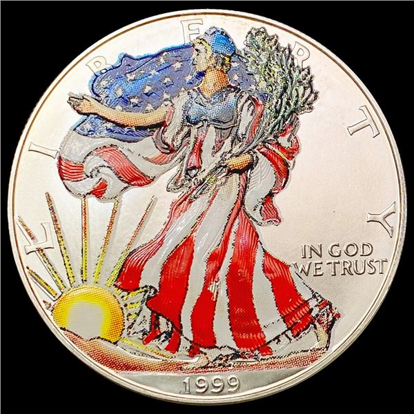 1999 Colored US 1oz Solver Eagle UNCIRCULATED