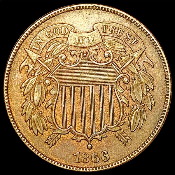 1866 Two Cent Piece UNCIRCULATED