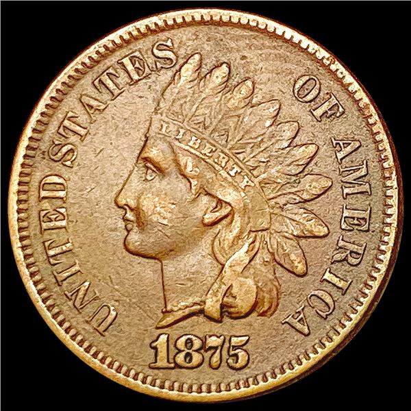 1875 Indian Head Cent CLOSELY UNCIRCULATED