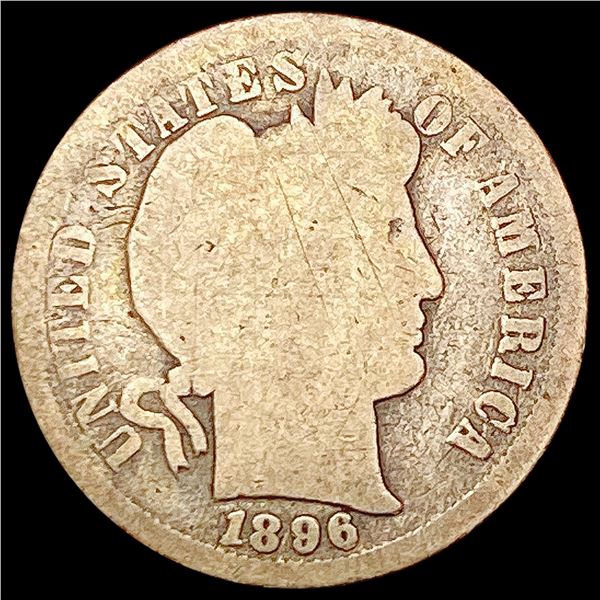 1896-S Barber Dime NICELY CIRCULATED
