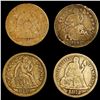 Image 1 : 1840-1872 Seated Liberty Dime Lot [4 Coins] HIGH GRADE