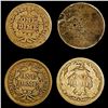 Image 2 : 1840-1872 Seated Liberty Dime Lot [4 Coins] HIGH GRADE