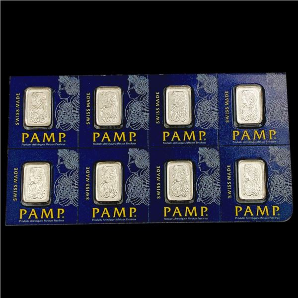 [8] PAMP 1g Platinum Bars [8 Bars] UNCIRCULATED